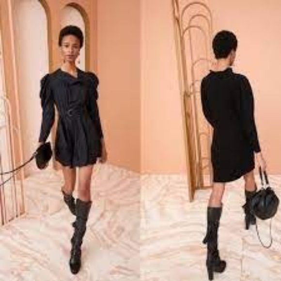 Ulla Johnson Atlas Moccasin High Heel Boot in Noir - Picture 2 of 9